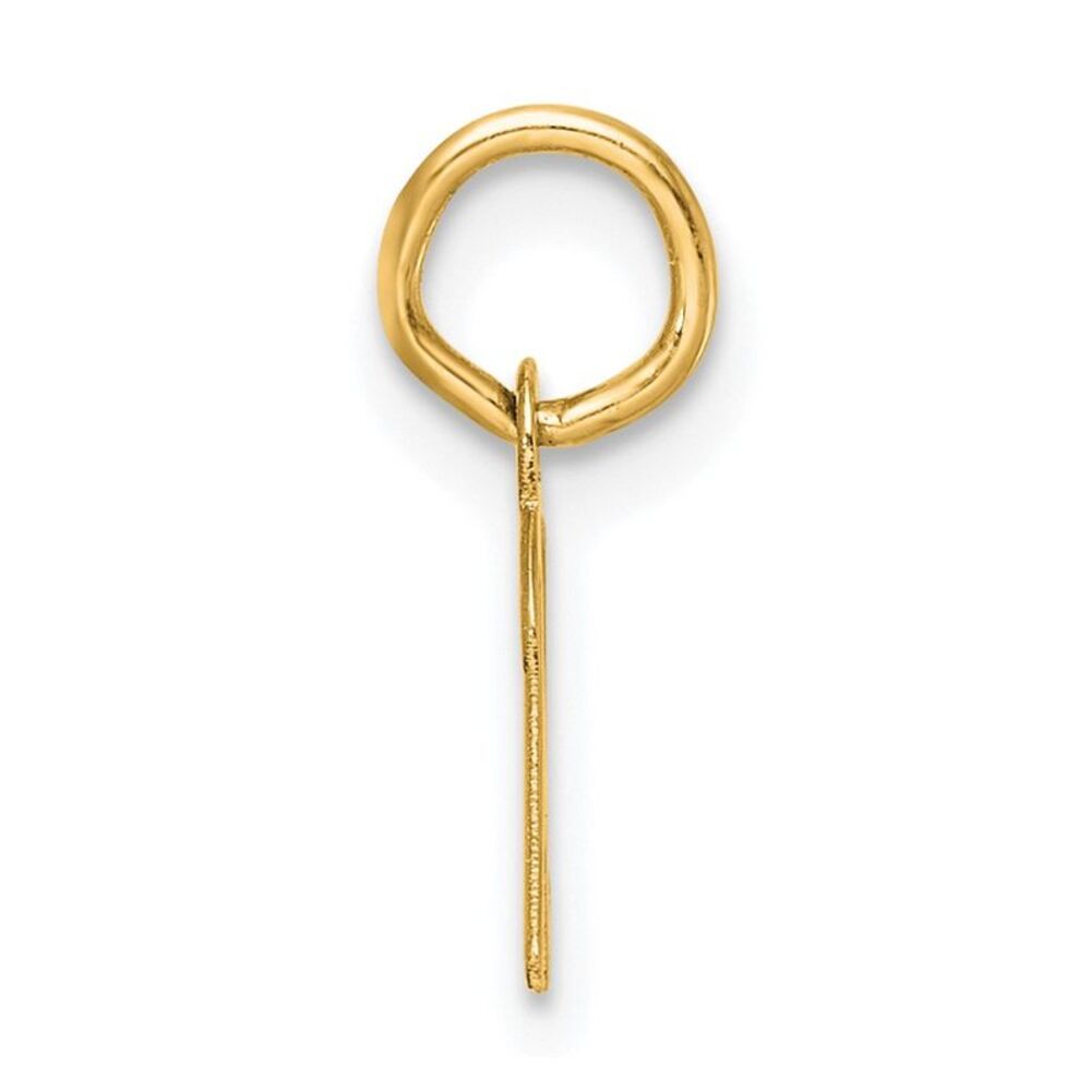 Kazi Luxury 14k Yellow Gold Small Script Letter K… - image 2